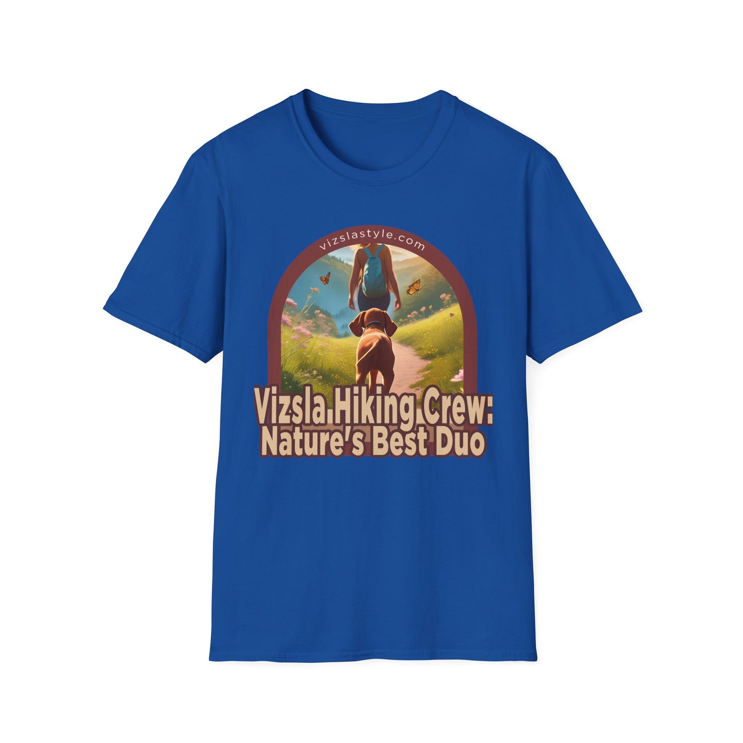 Vizsla Hiking Crew: Nature's Best Duo w/ Hiker t-shirt