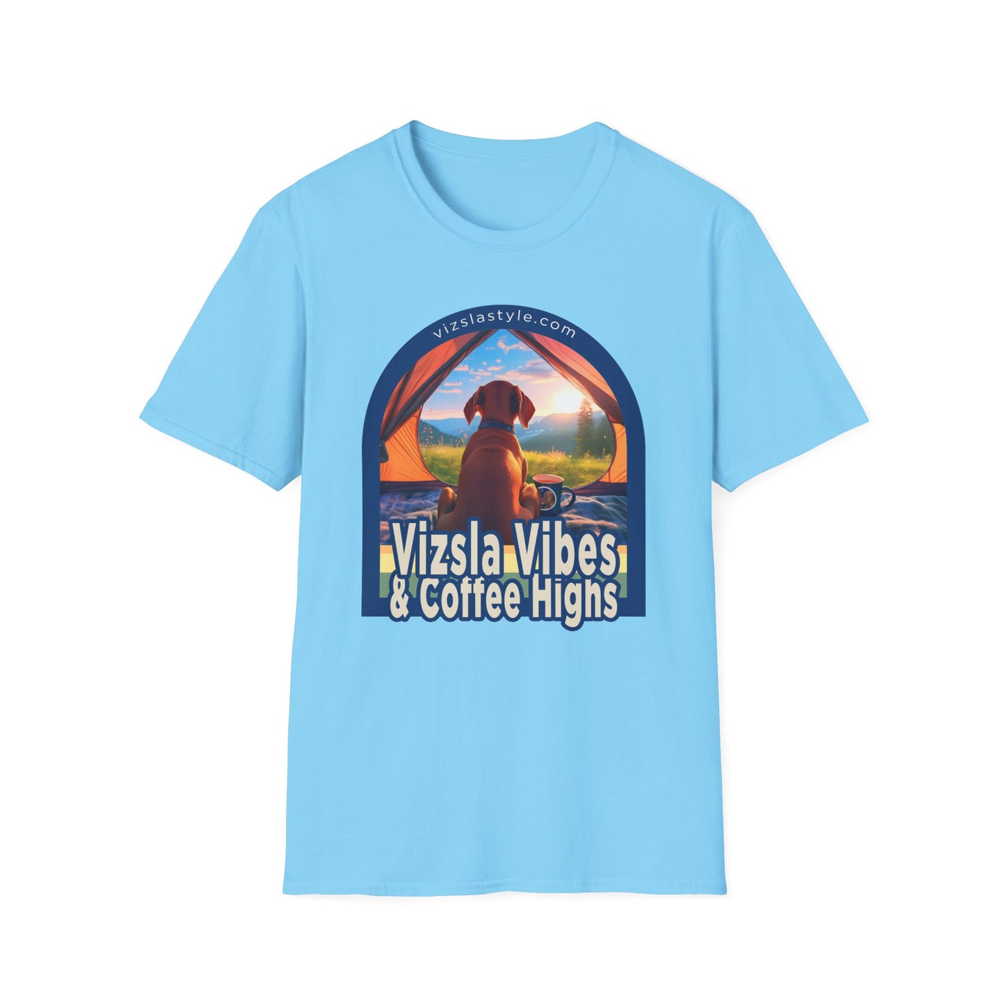 Vizsla Vibes & Coffee Highs! t-shirt