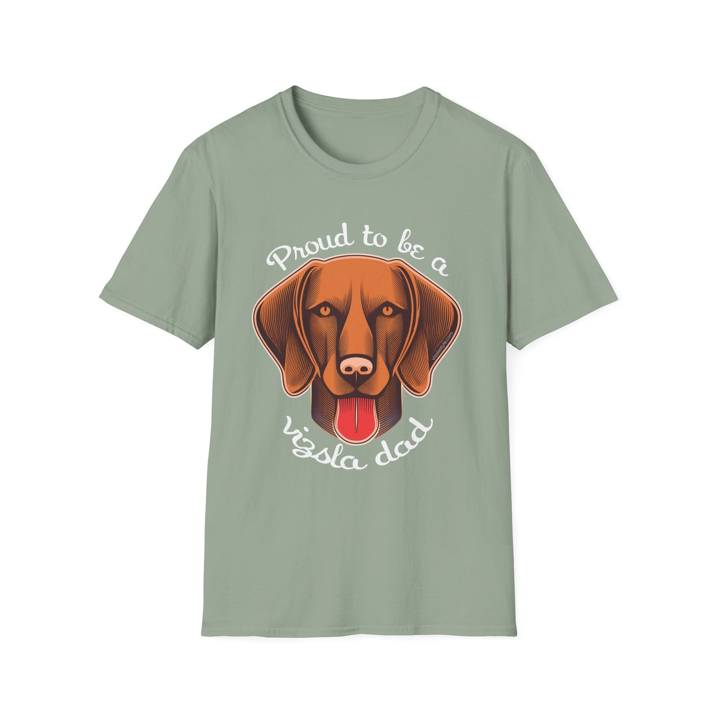 Proud To Be A Vizsla Dad T-Shirt w/ Lt Text