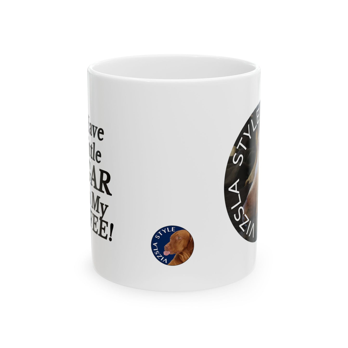 Sugar Faced Vizsla Lover's Ceramic Mug
