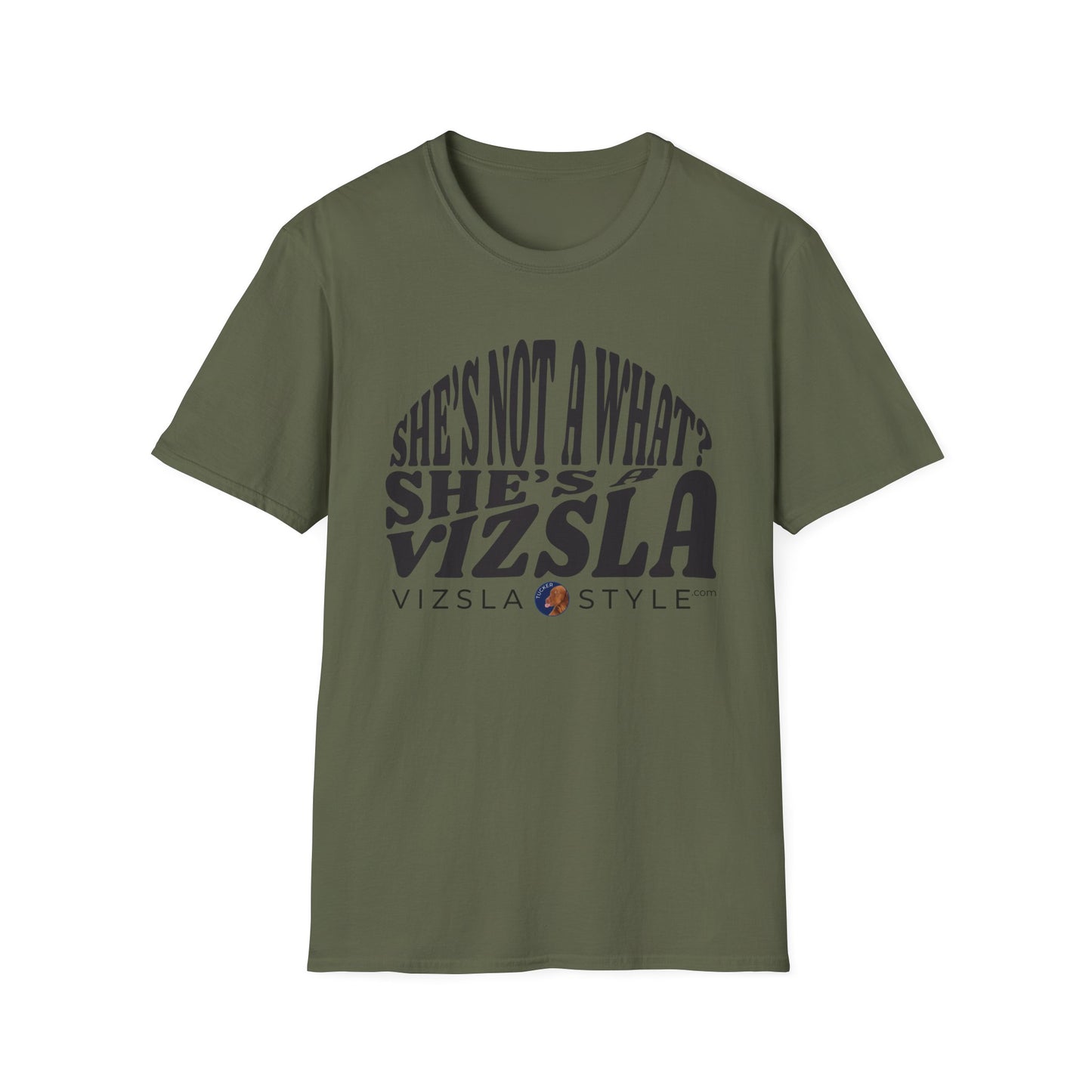 She's Not A What? She's A Vizsla "Tucker" t-shirt