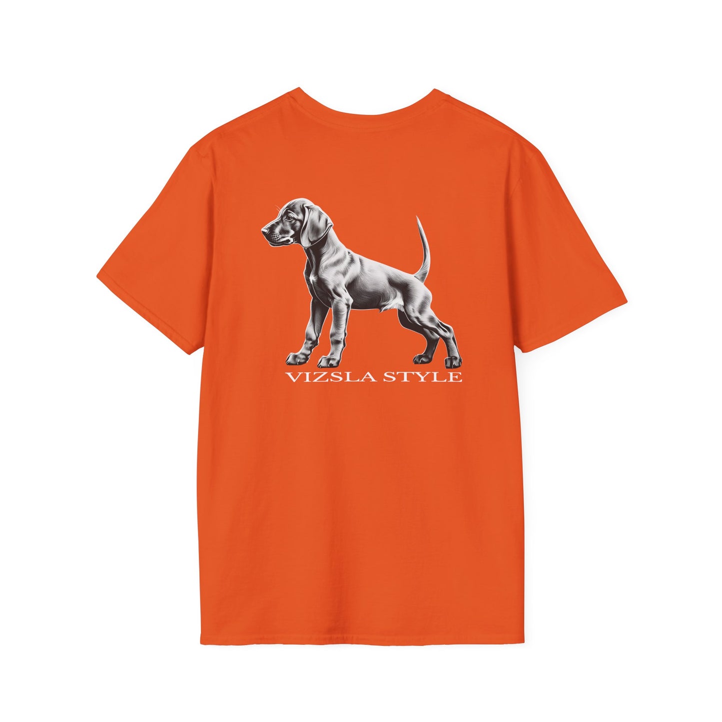 Vizsla Style Puppy w/ Light Text T-Shirt - 2 - Sided