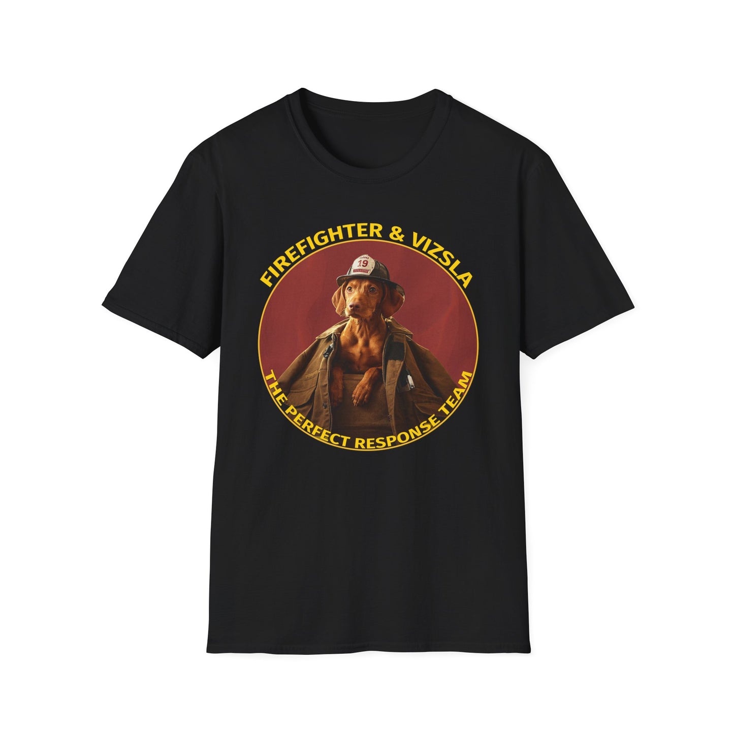 Perfect Response Team - Firefighter & Vizsla - Perfect Gift For That Firefighter In Your Life, Vizsla Dog Owners, Vizsla Dog Dad