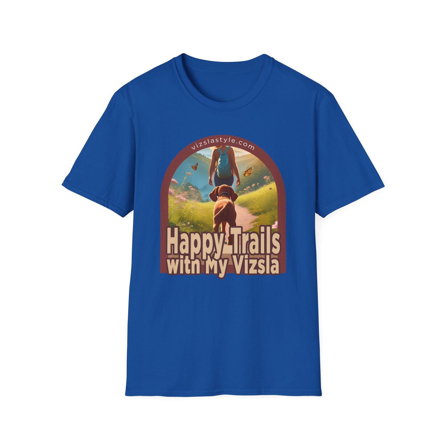 Happy Trails With My Vizsla w/ Hiker t-shirt