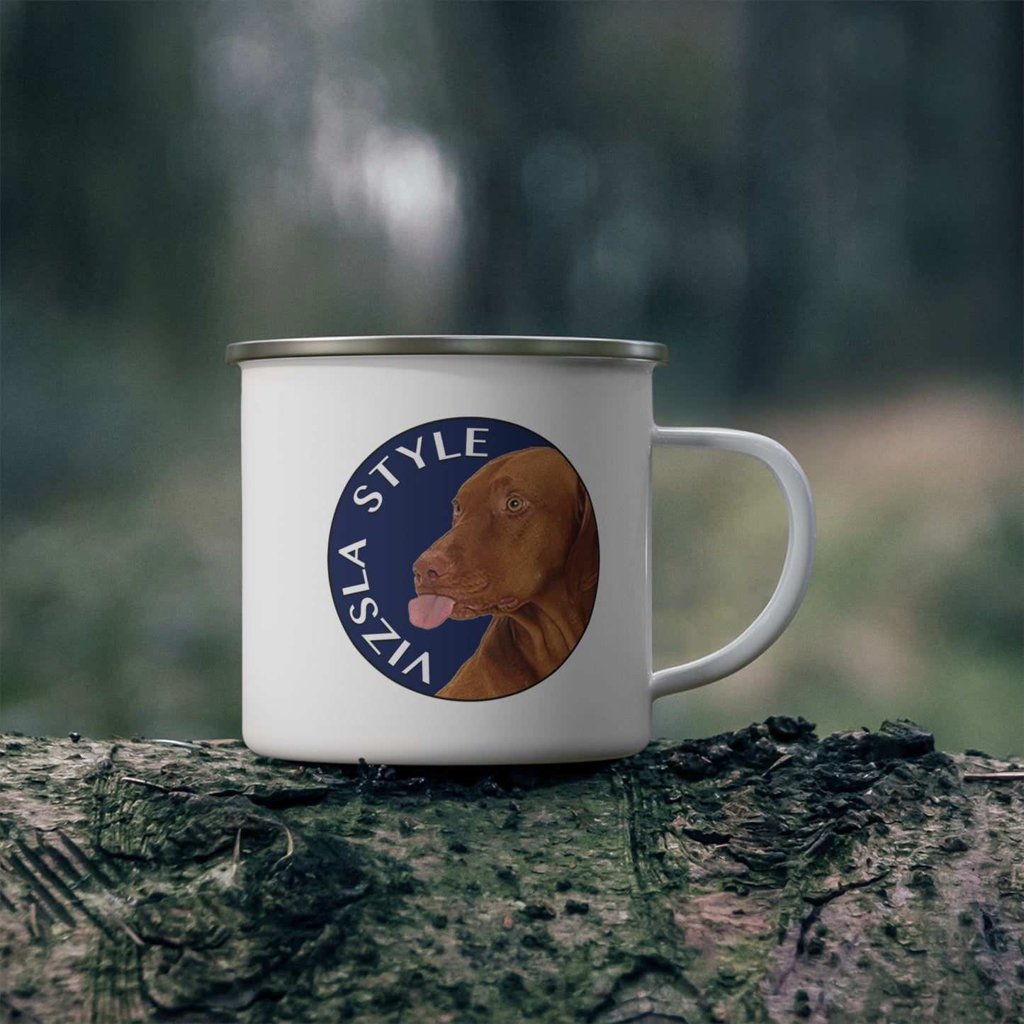 All About "T" Logo w/ Lake CDA Outdoor Adventure Enamel Mug