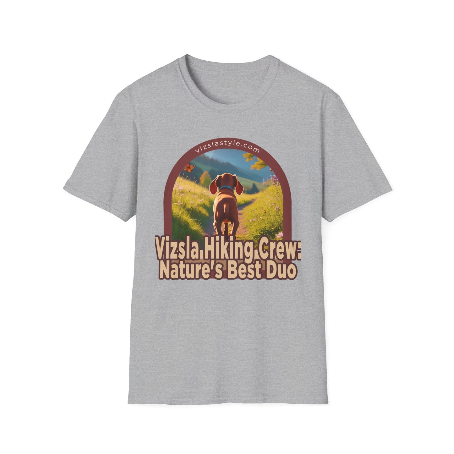 Vizsla Hiking Crew: Nature's Best Duo Puppy t-shirt