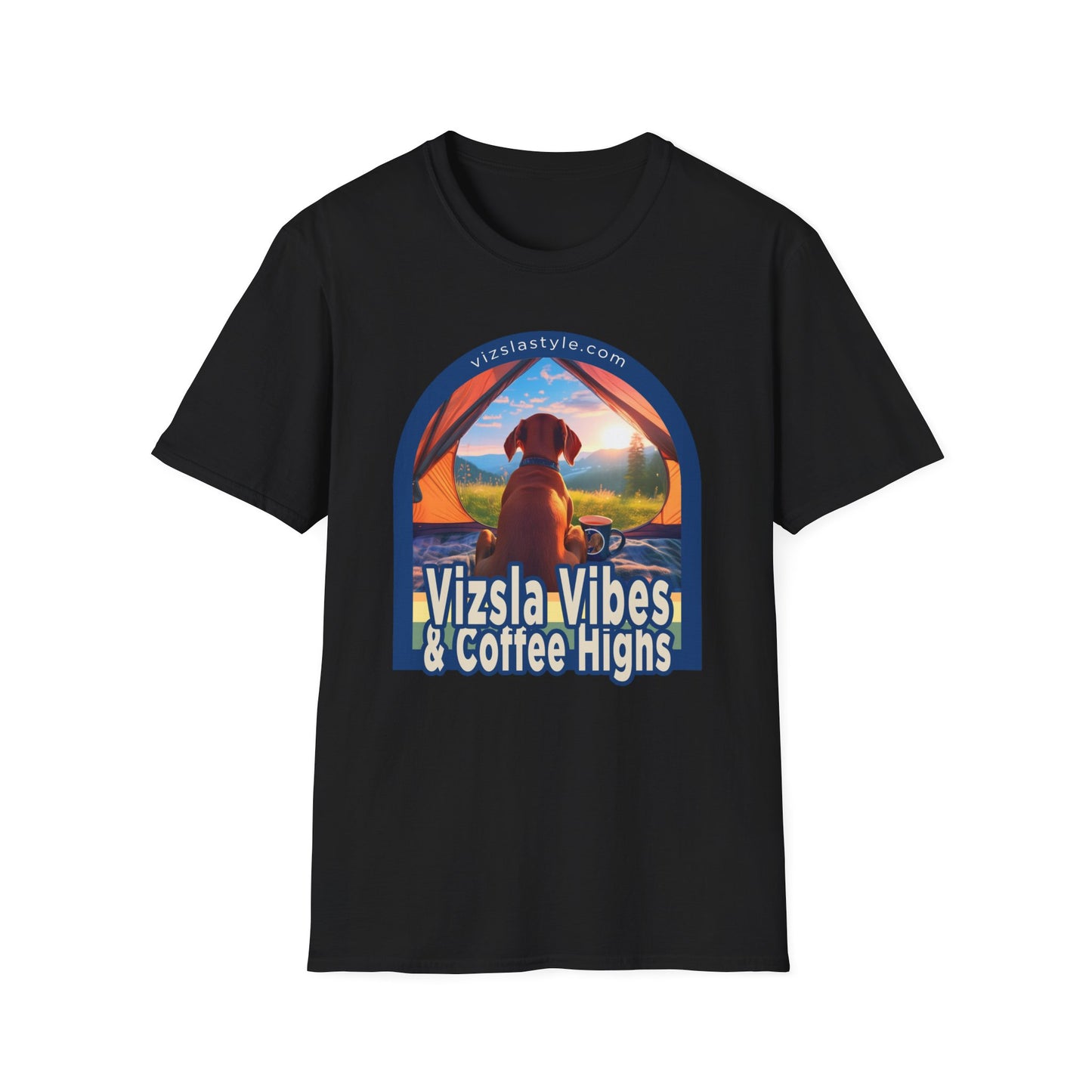 Vizsla Vibes & Coffee Highs! t-shirt