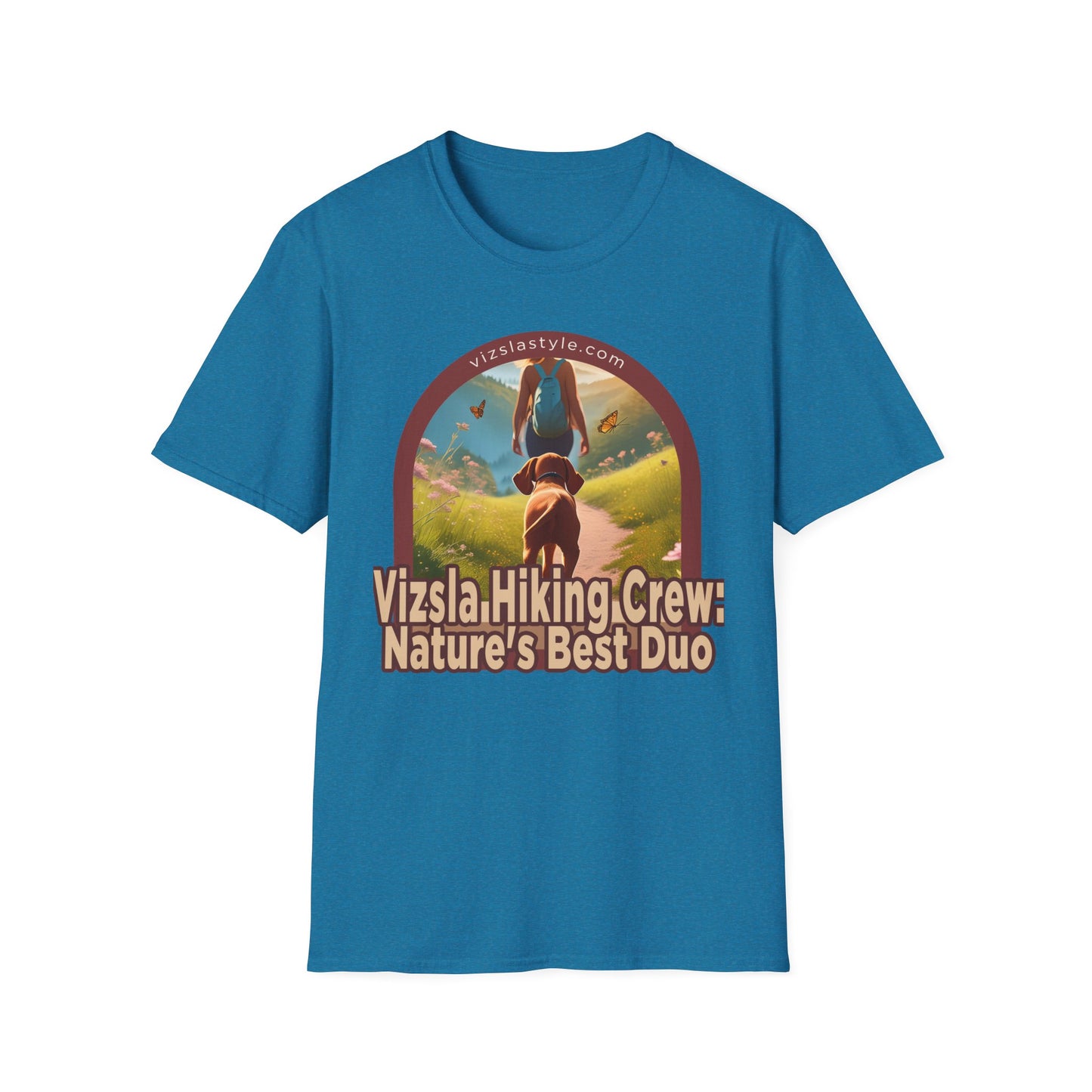 Vizsla Hiking Crew: Nature's Best Duo w/ Hiker t-shirt