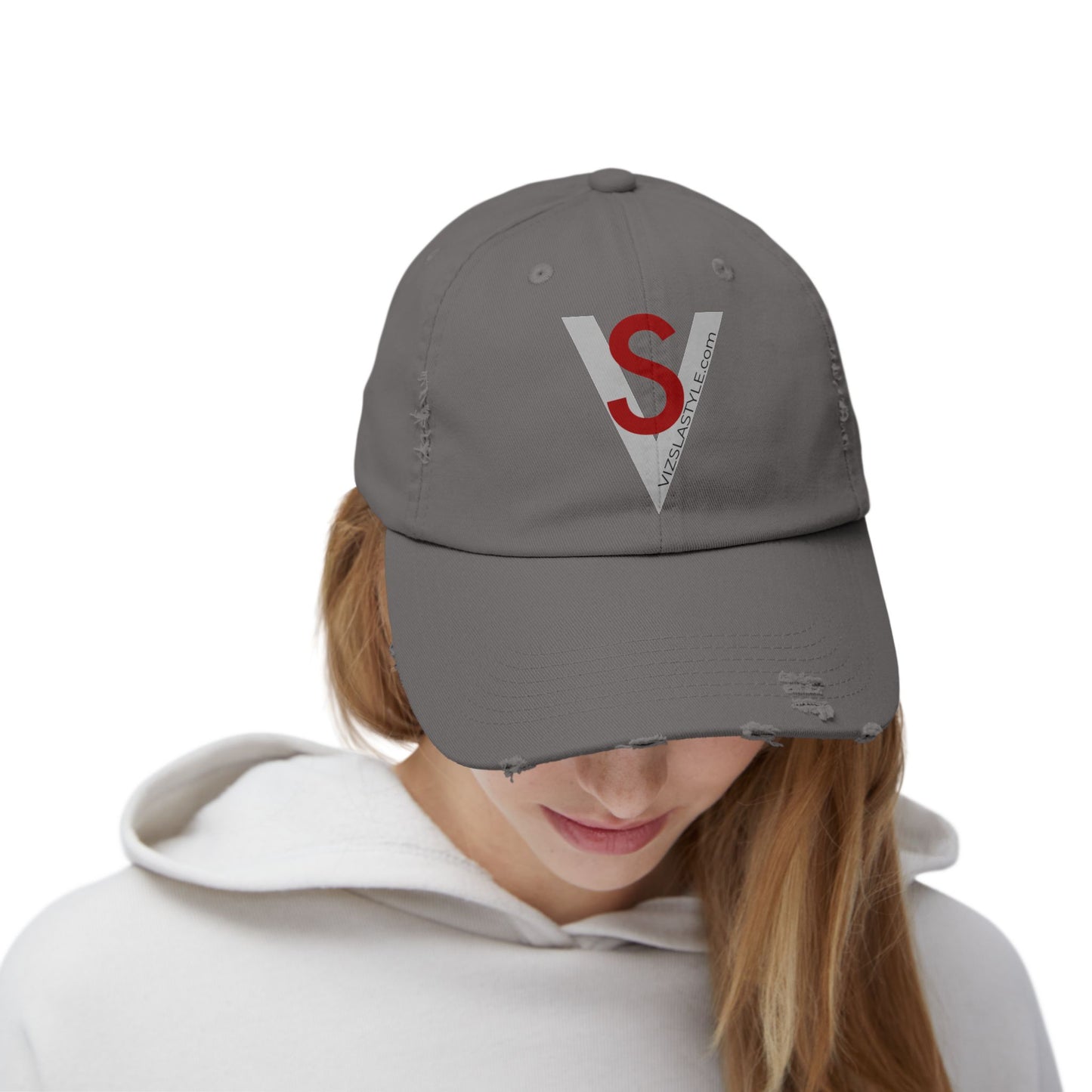 Distressed Logo Cap — VS - VizslaStyle Vintage Monogram Hat