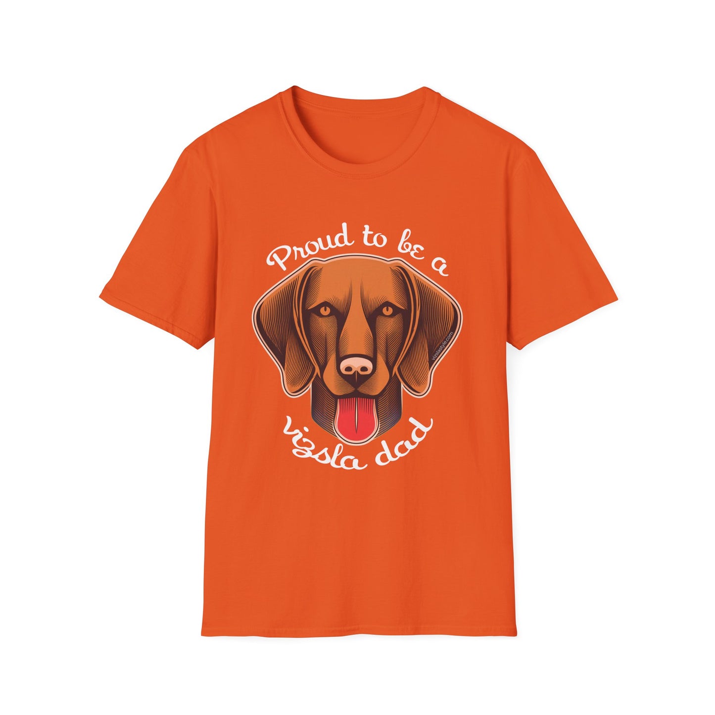 Proud To Be A Vizsla Dad T-Shirt w/ Lt Text