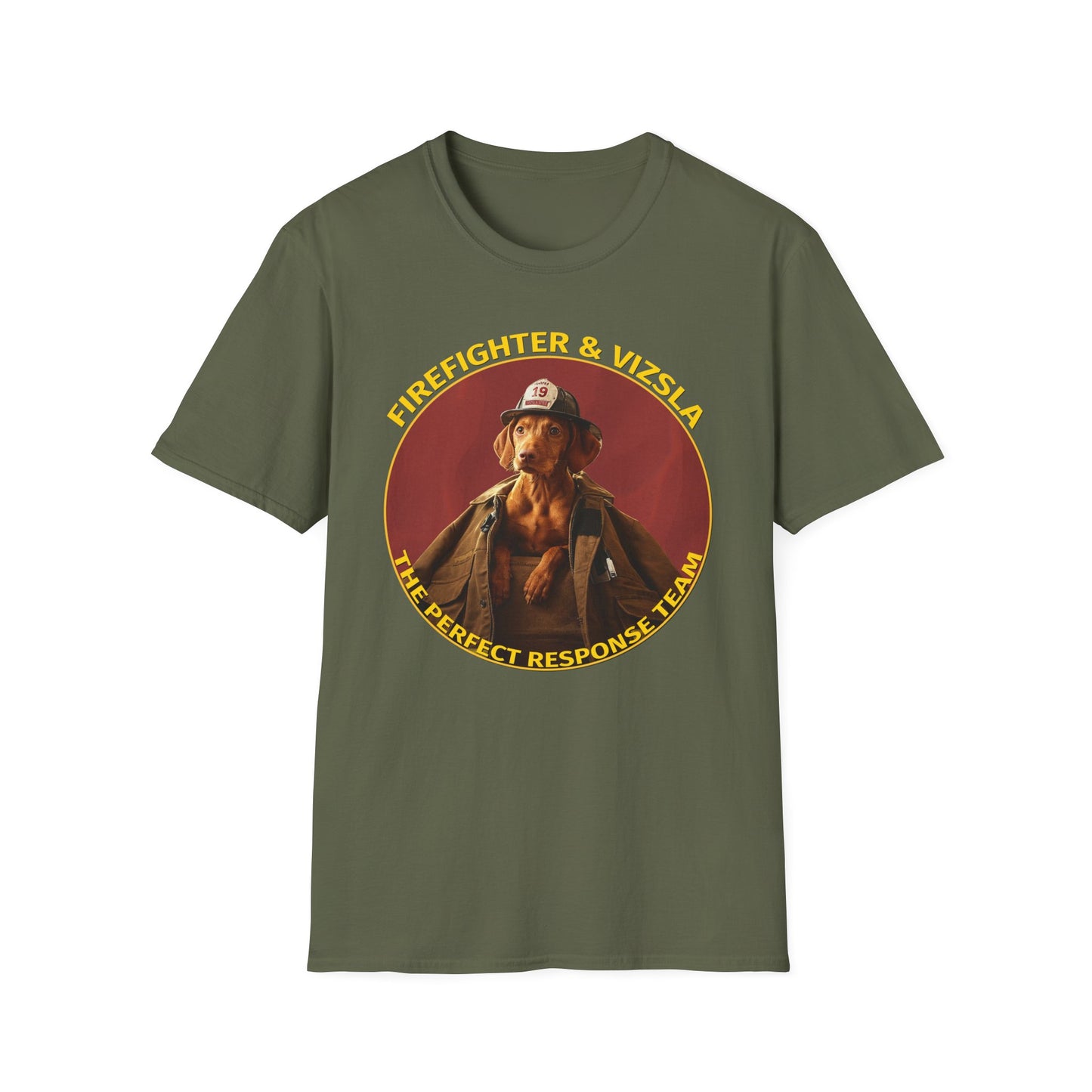 Perfect Response Team - Firefighter & Vizsla - Perfect Gift For That Firefighter In Your Life, Vizsla Dog Owners, Vizsla Dog Dad