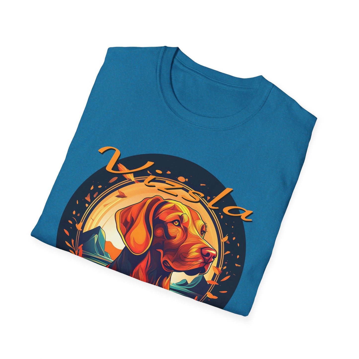 Glorious Fall Vintage Vizsla Dog Face Vizsla Mom - T-Shirt