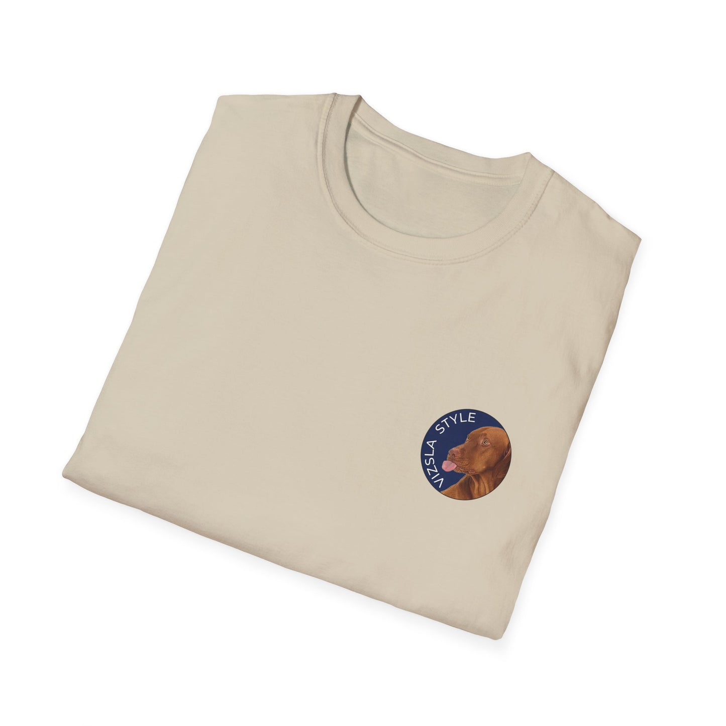 Vizsla Style Puppy w/ Light Text T-Shirt - 2 - Sided