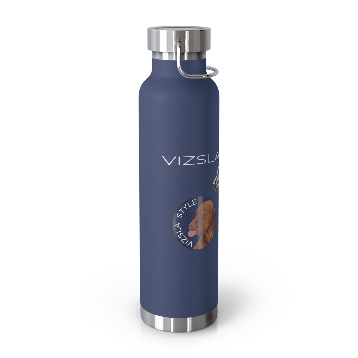 Vizsla Style Puppy w/ Logo - Stylish Copper Insulated Water Bottle