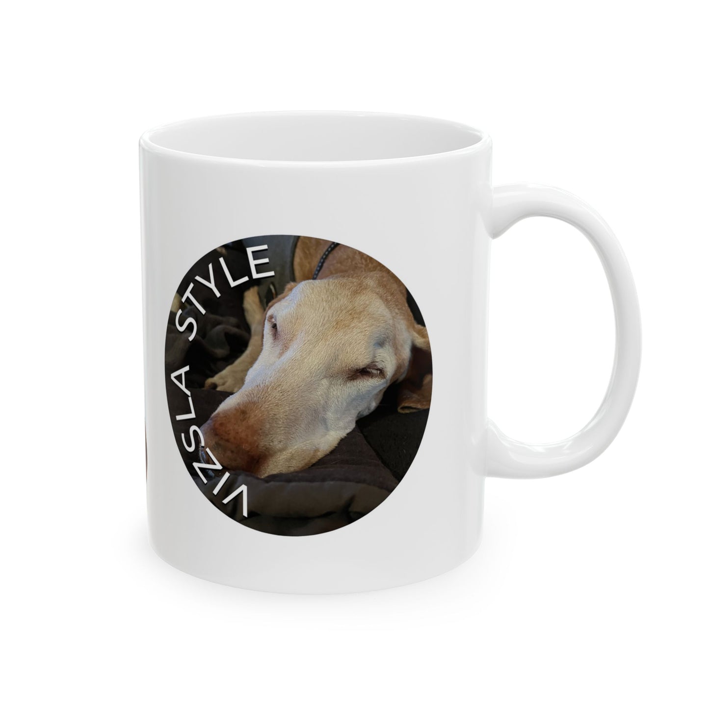 Sugar Faced Vizsla Lover's Ceramic Mug