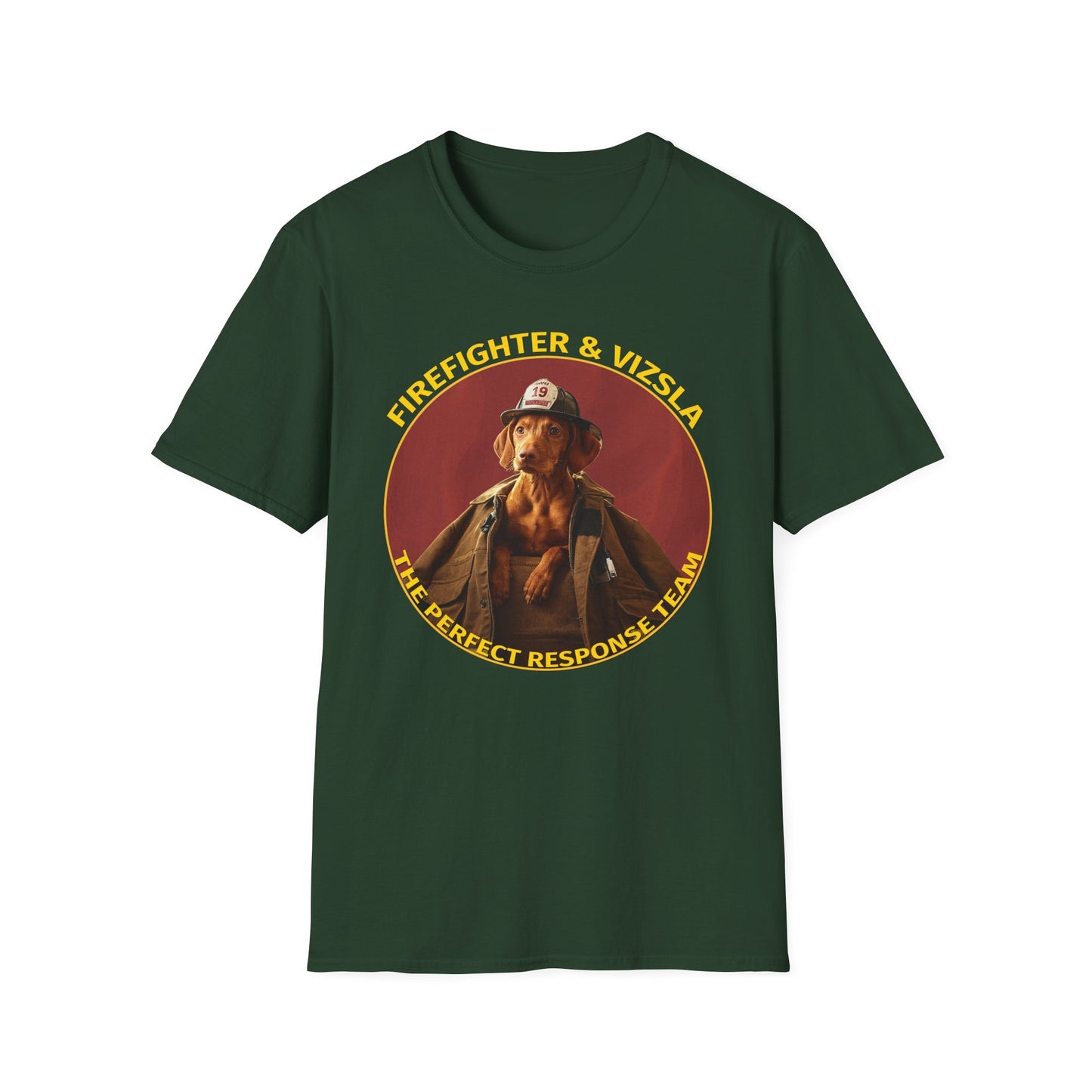 Perfect Response Team - Firefighter & Vizsla - Perfect Gift For That Firefighter In Your Life, Vizsla Dog Owners, Vizsla Dog Dad