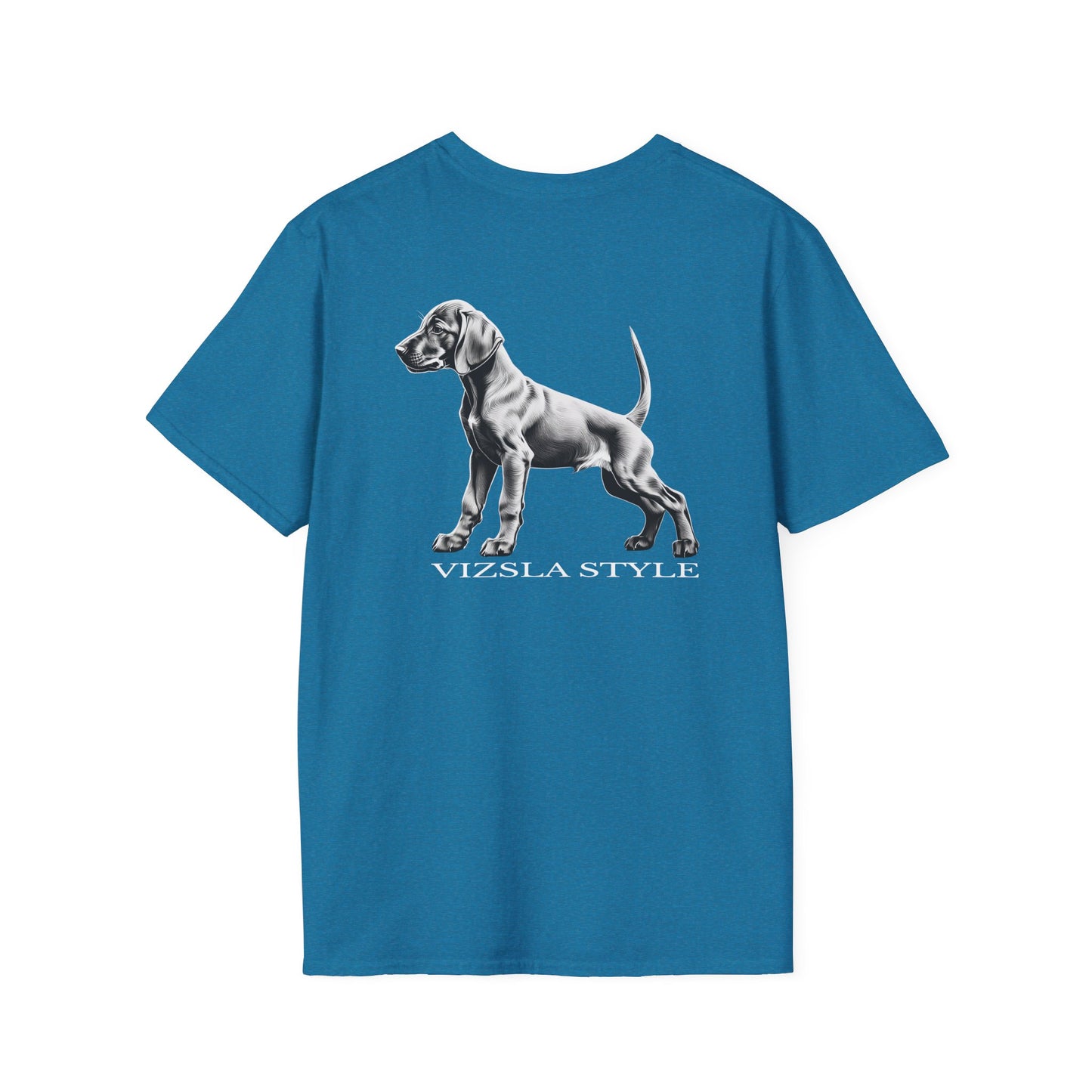Vizsla Style Puppy w/ Light Text T-Shirt - 2 - Sided