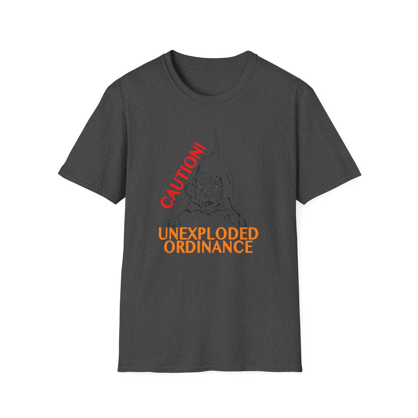 Vizsla Puppy 'Caution! Unexploded Ordinance' T-Shirt