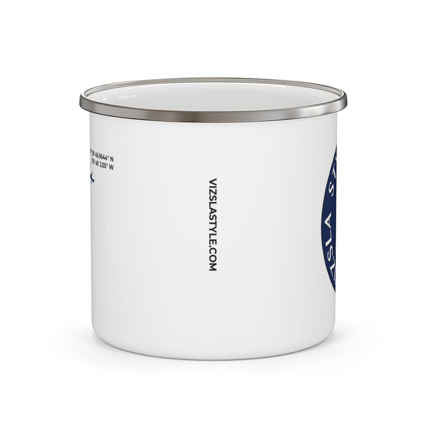 All About "T" Logo w/ Lake CDA Outdoor Adventure Enamel Mug