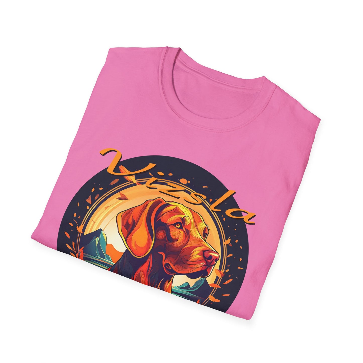Glorious Fall Vintage Vizsla Dog Face Vizsla Mom - T-Shirt