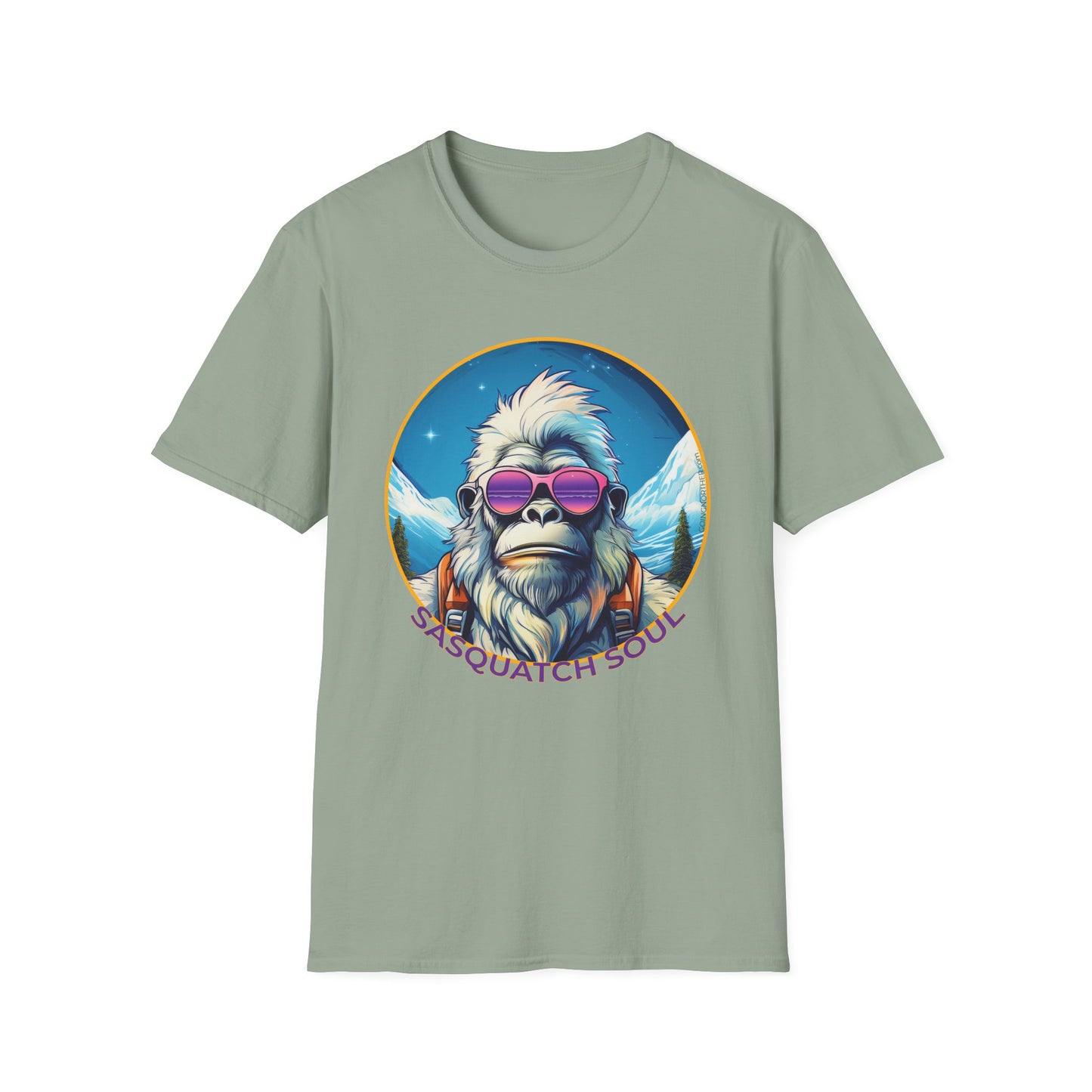 Vizsla Style - Going Norther - Bigfoot - Sasquatch Soul T-Shirt - Retro Design