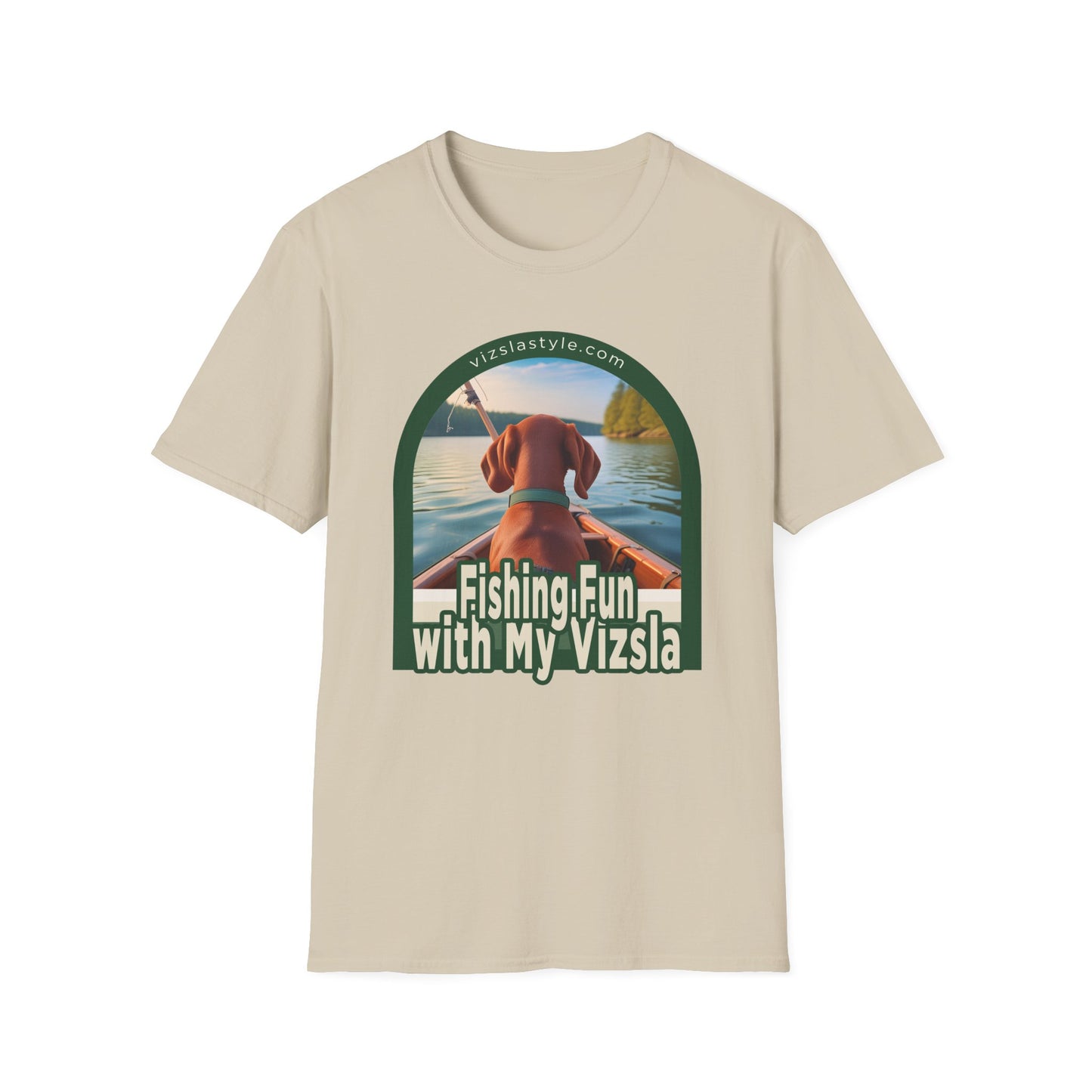 Fishing Fun With My Vizsla! t-shirt