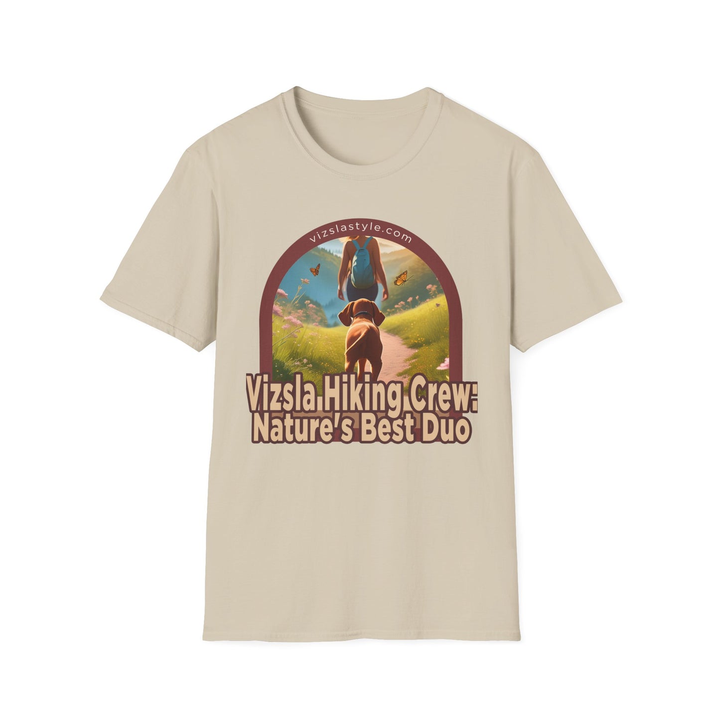 Vizsla Hiking Crew: Nature's Best Duo w/ Hiker t-shirt