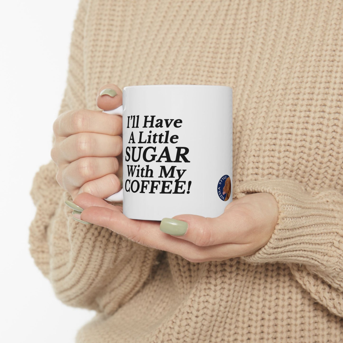 Sugar Faced Vizsla Lover's Ceramic Mug