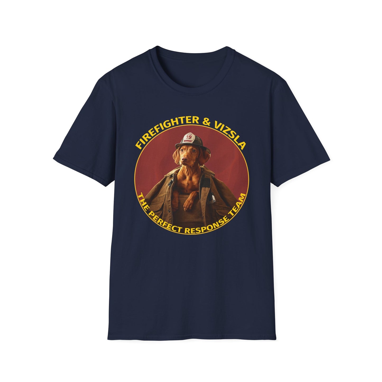 Perfect Response Team - Firefighter & Vizsla - Perfect Gift For That Firefighter In Your Life, Vizsla Dog Owners, Vizsla Dog Dad