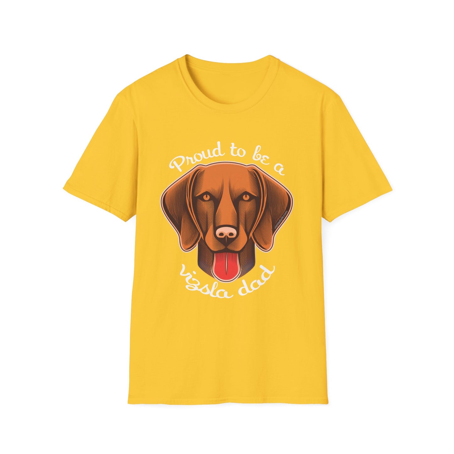 Proud To Be A Vizsla Dad T-Shirt w/ Lt Text