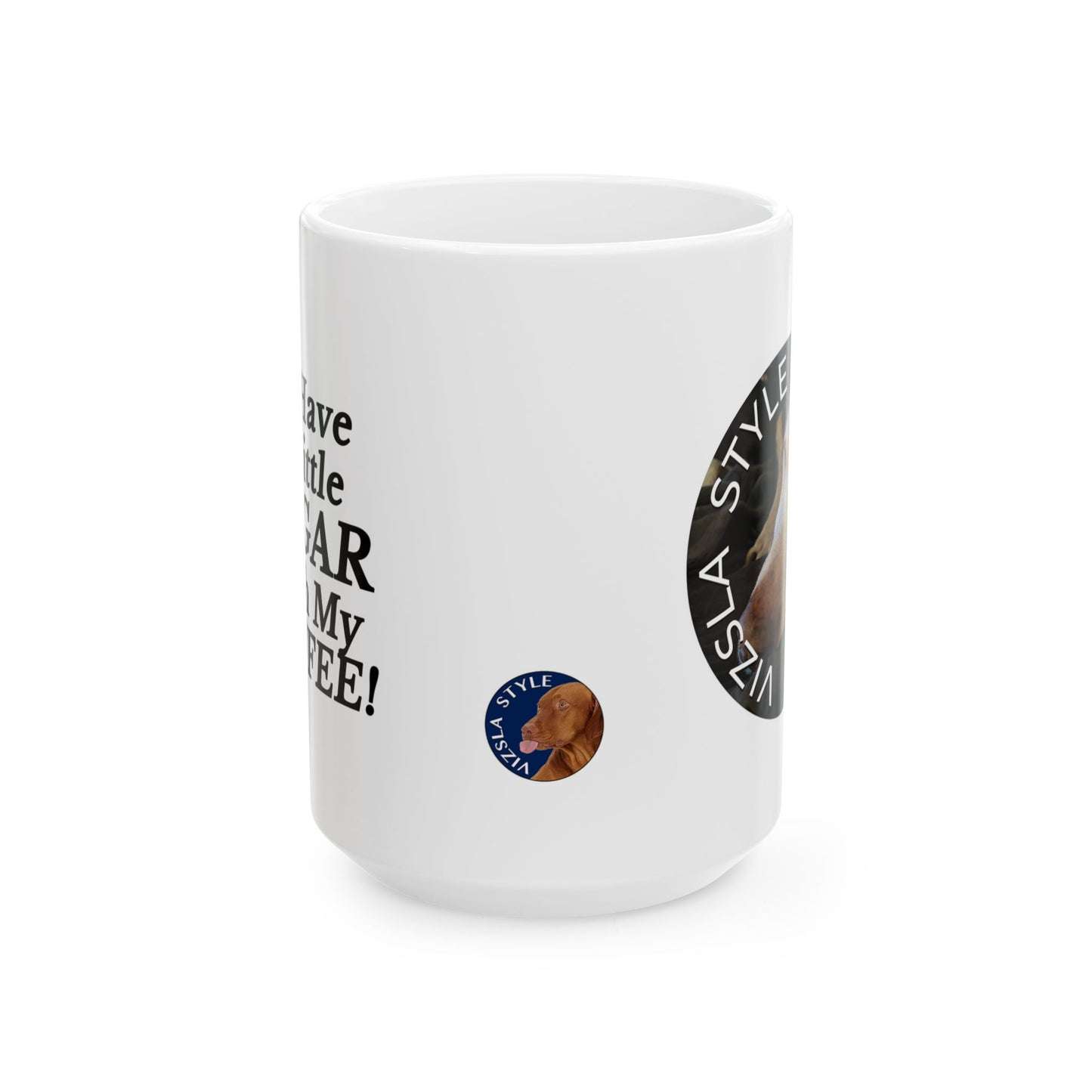 Sugar Faced Vizsla Lover's Ceramic Mug