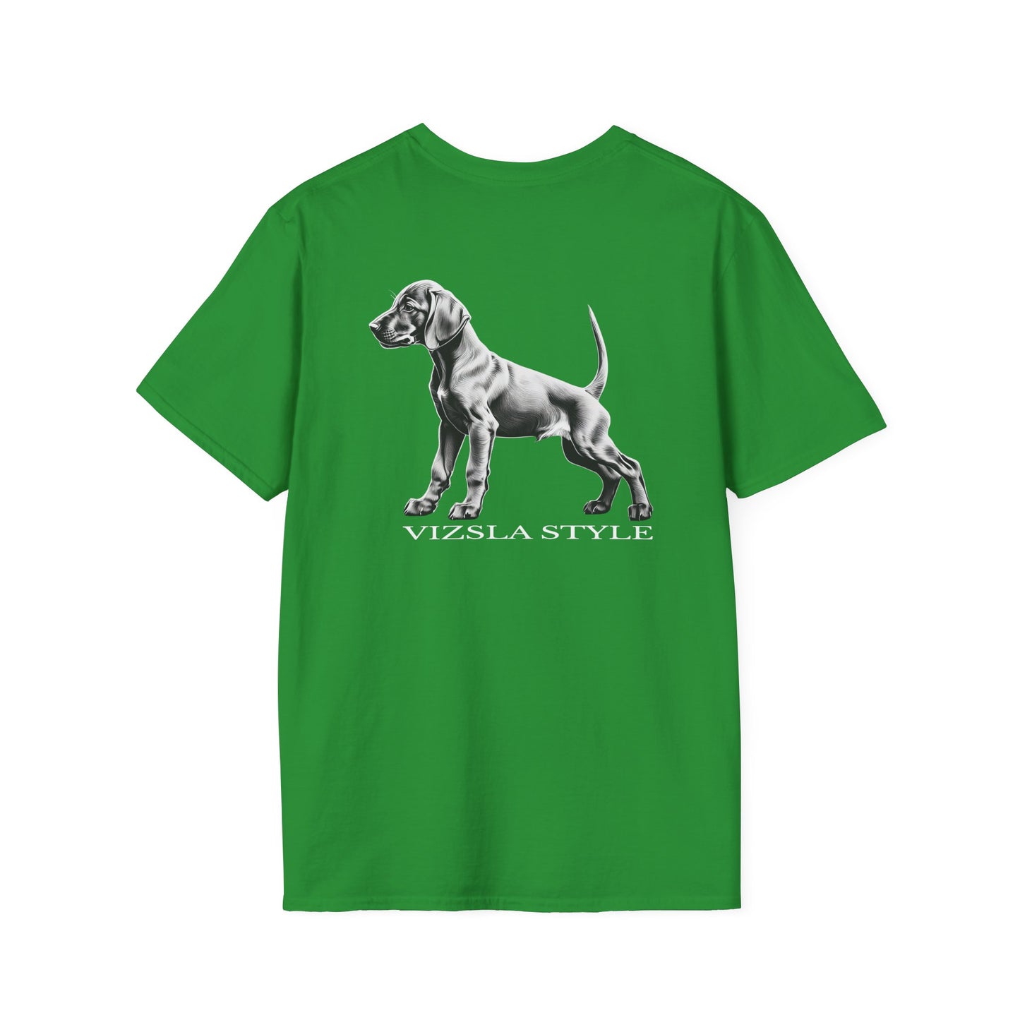 Vizsla Style Puppy w/ Light Text T-Shirt - 2 - Sided