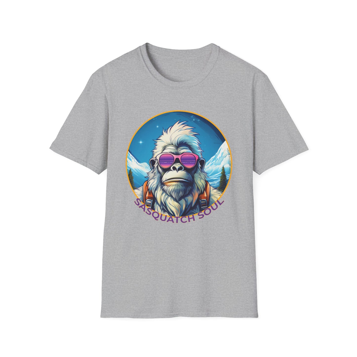 Vizsla Style - Going Norther - Bigfoot - Sasquatch Soul T-Shirt - Retro Design