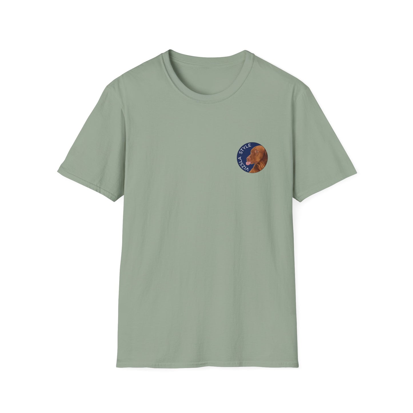 Vizsla Style Puppy w/ Light Text T-Shirt - 2 - Sided