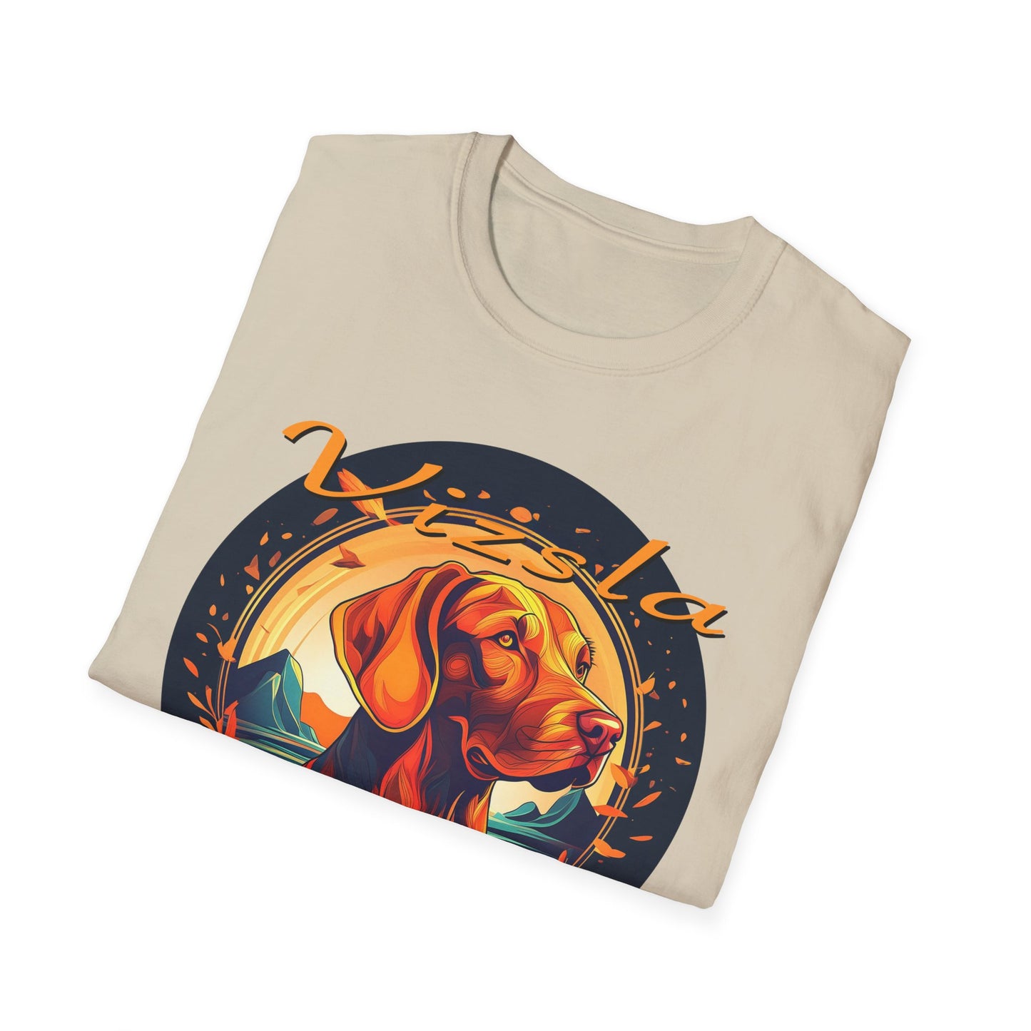 Glorious Fall Vintage Vizsla Dog Face Vizsla Mom - T-Shirt