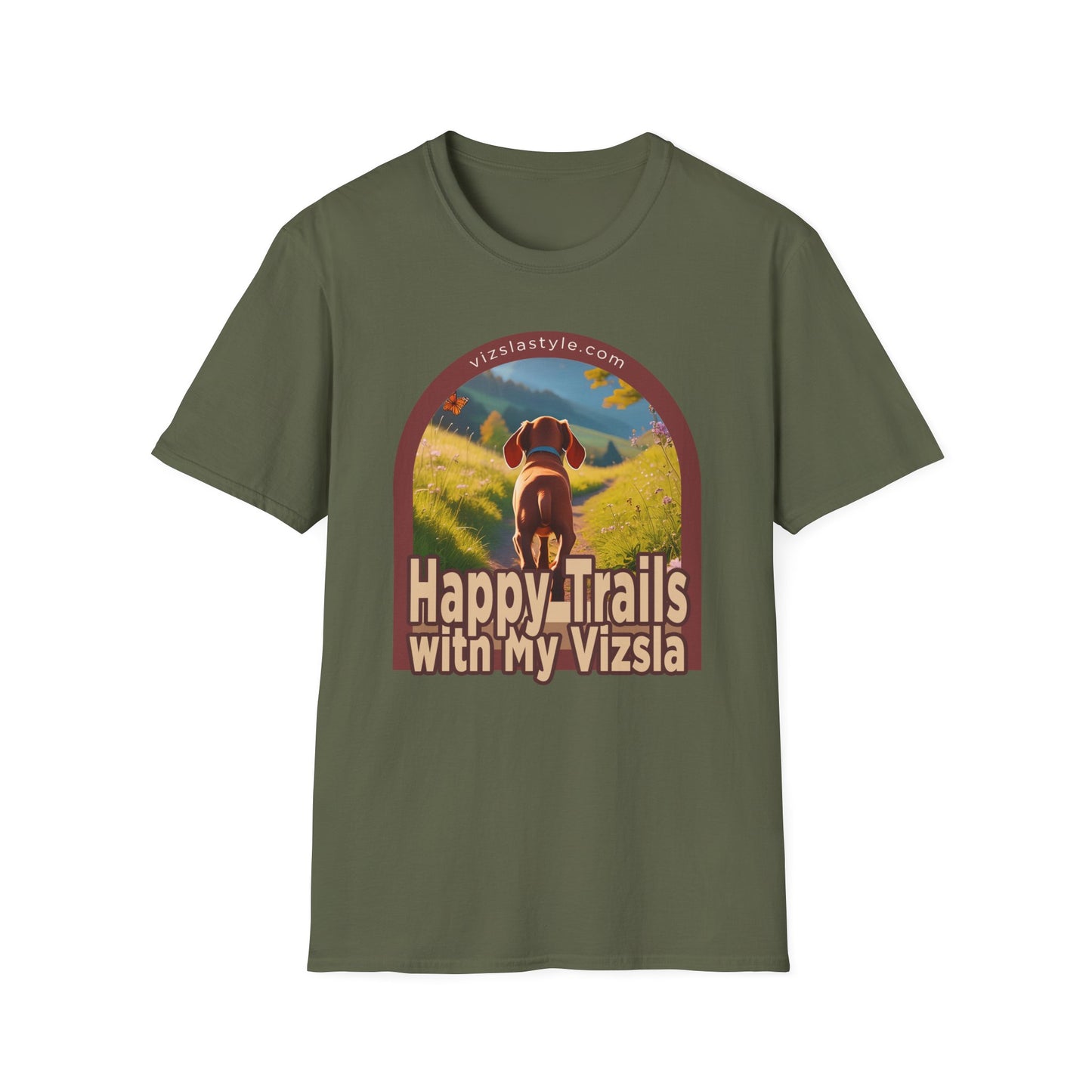 Happy Trails With My Vizsla Puppy t-shirt
