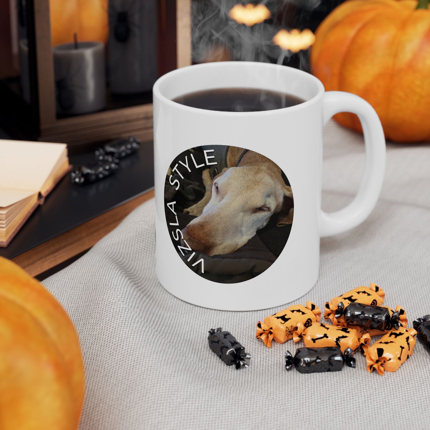 Sugar Faced Vizsla Lover's Ceramic Mug