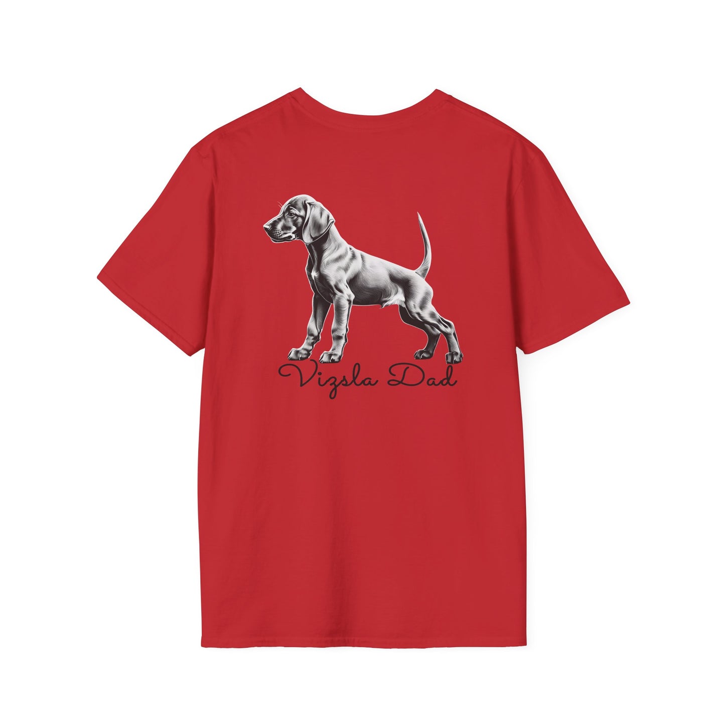 Vizsla Style - Vizsla Dad & Puppy w/ Dark Text T-Shirt