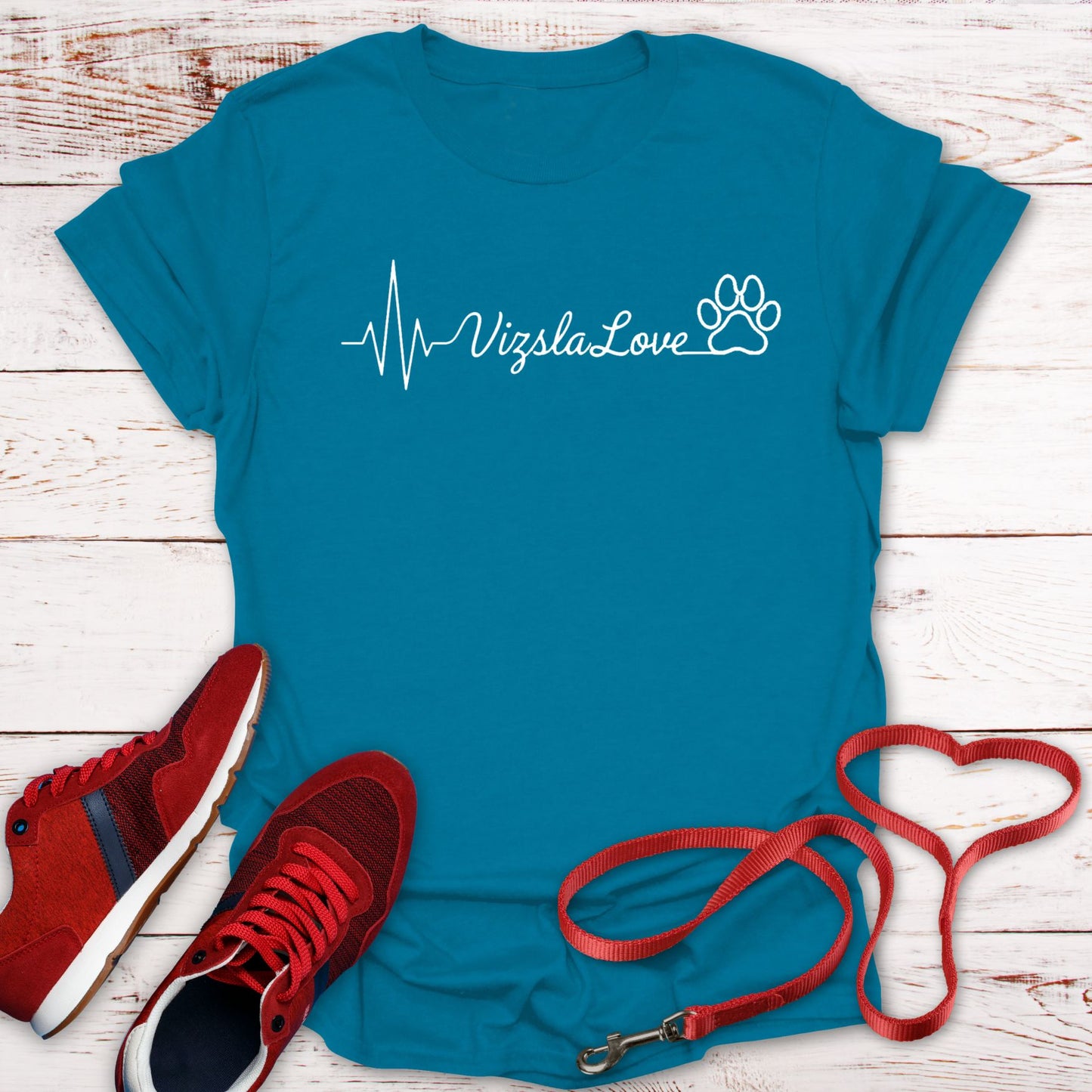 My Heart Beats With Vizsla Love - T-Shirt