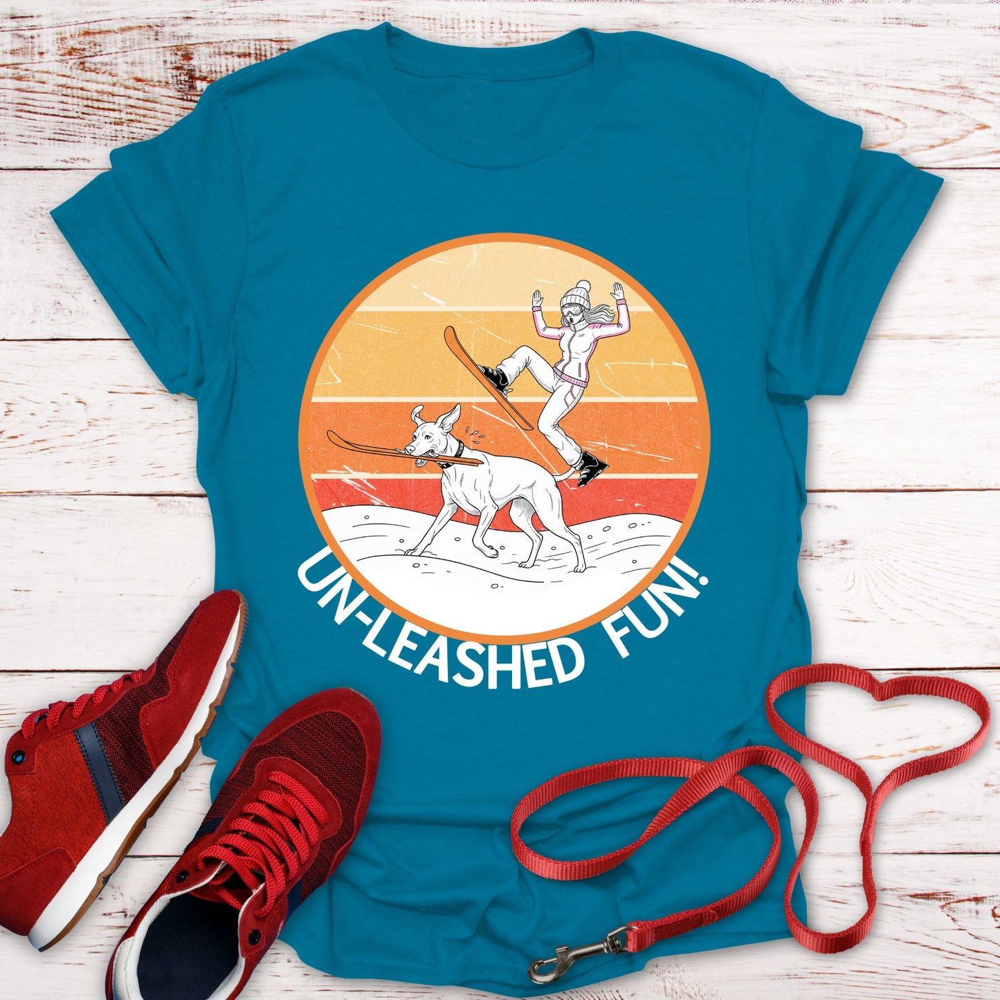 Un-leashed Fun: Vizsla Ski Thief Surprise!