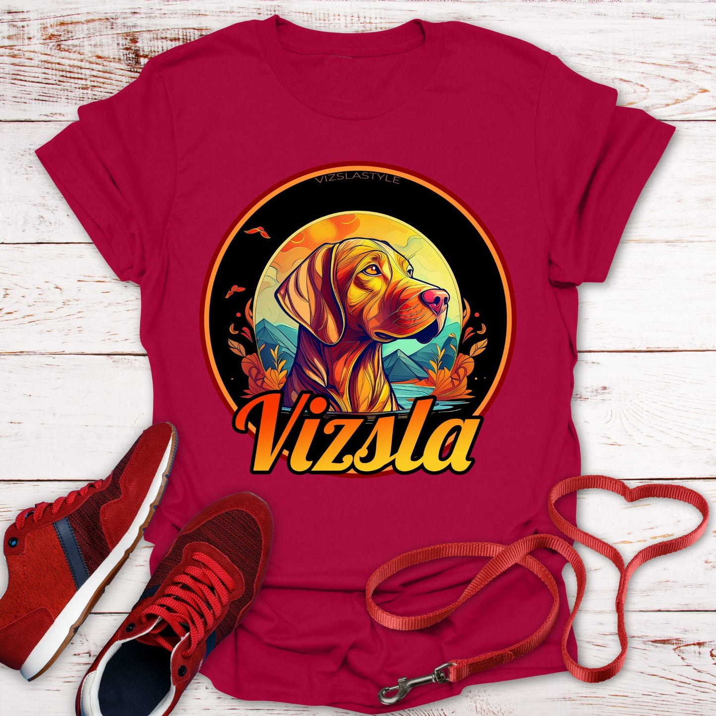 Vizsla: Majestic Fall Colors, Proud Mountain Dog