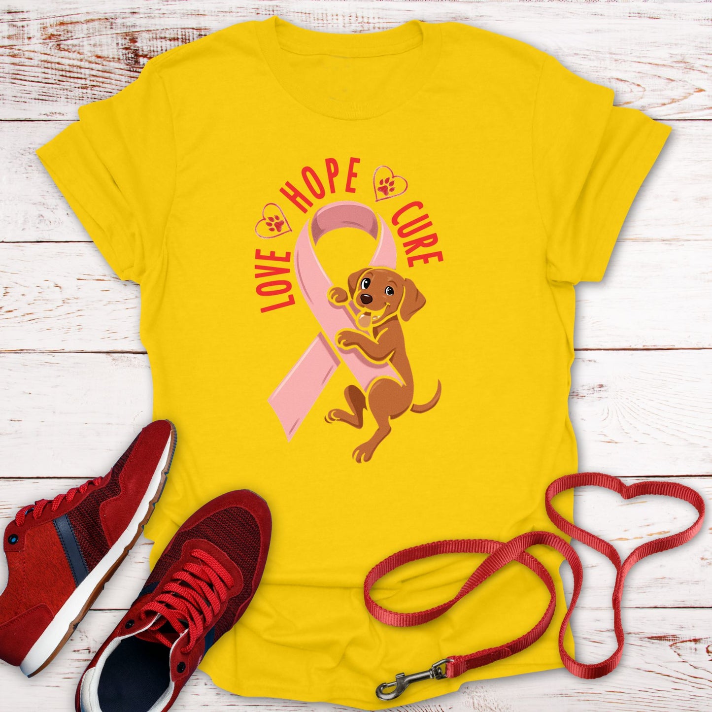 Hope, Love, and Vizsla Paws for the Cure