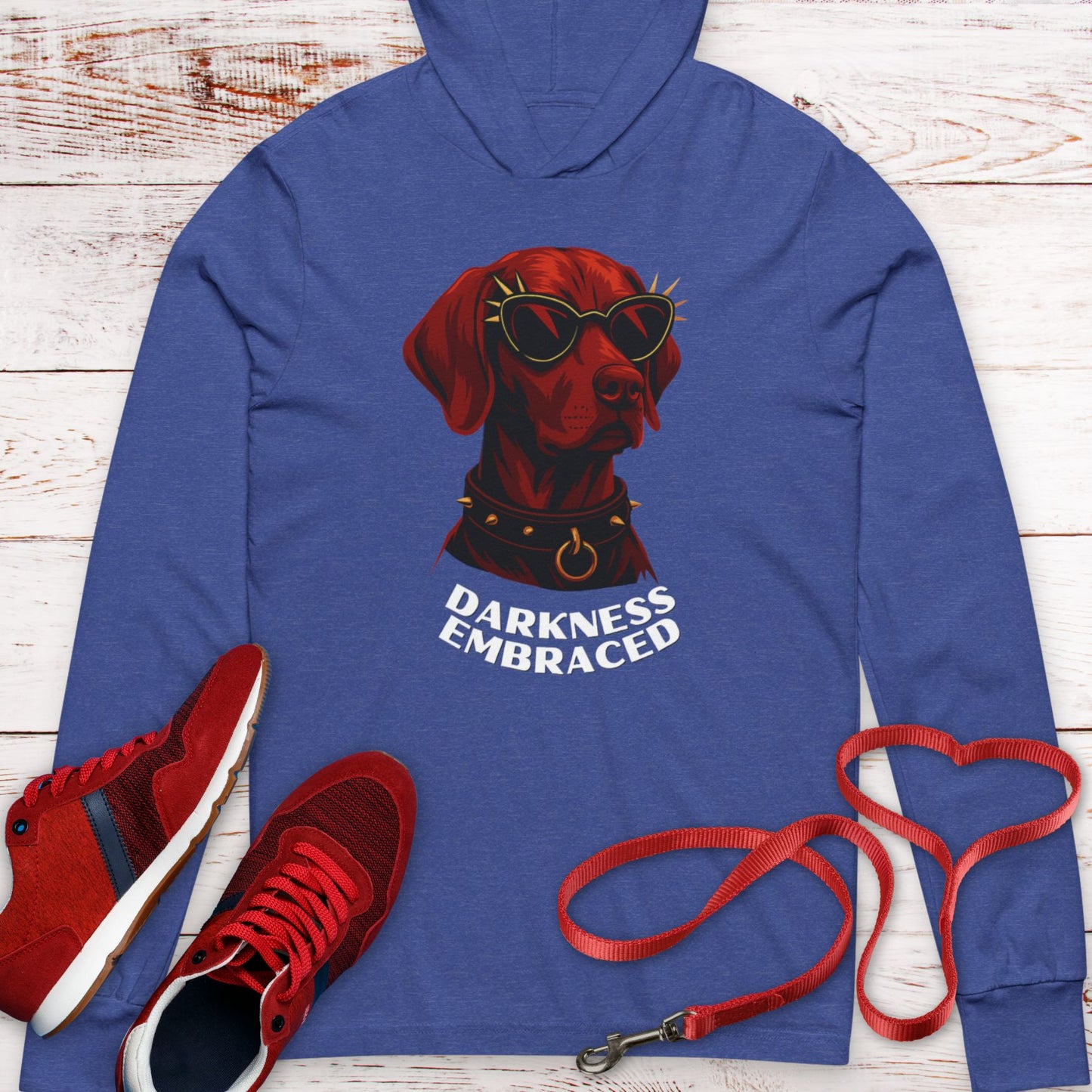 Darkness Embraced Vizsla Hooded T-Shirt