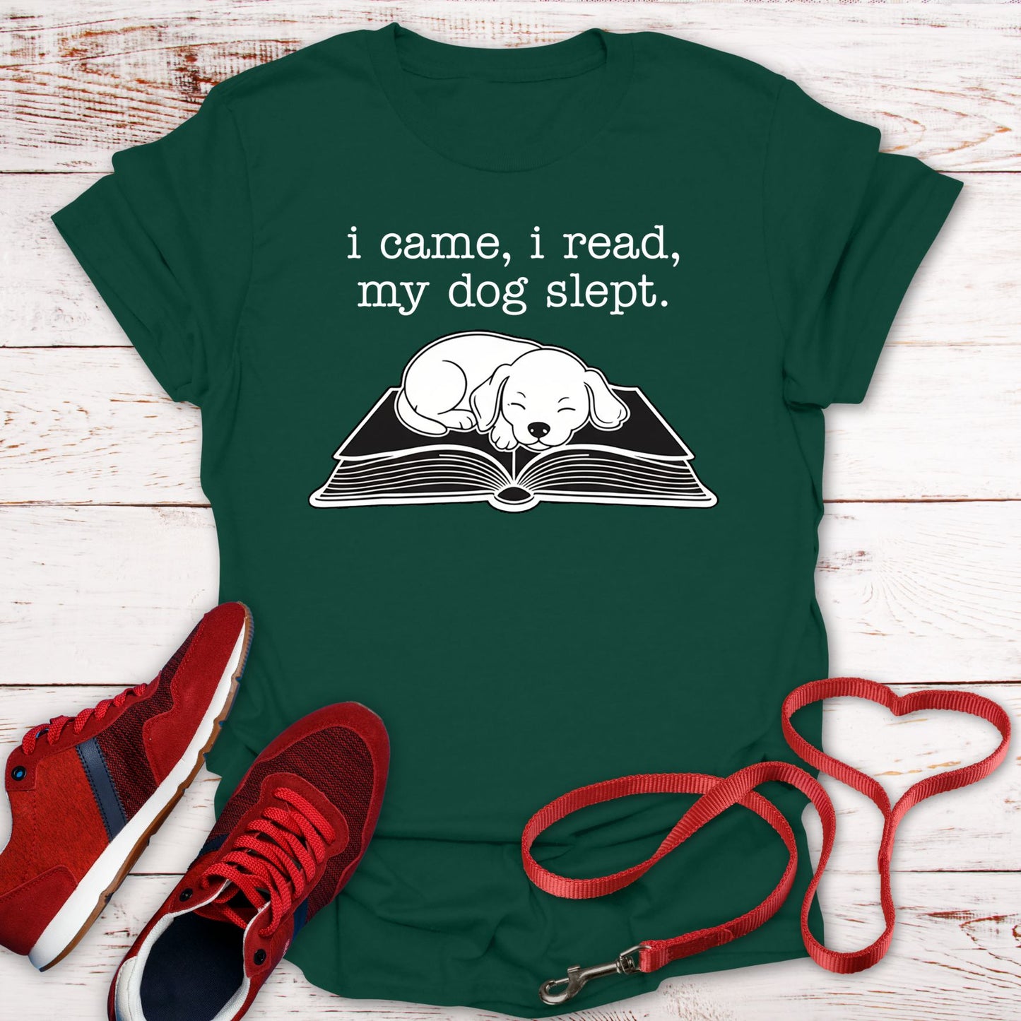 I Came, I Read, My Dog Slept Tee