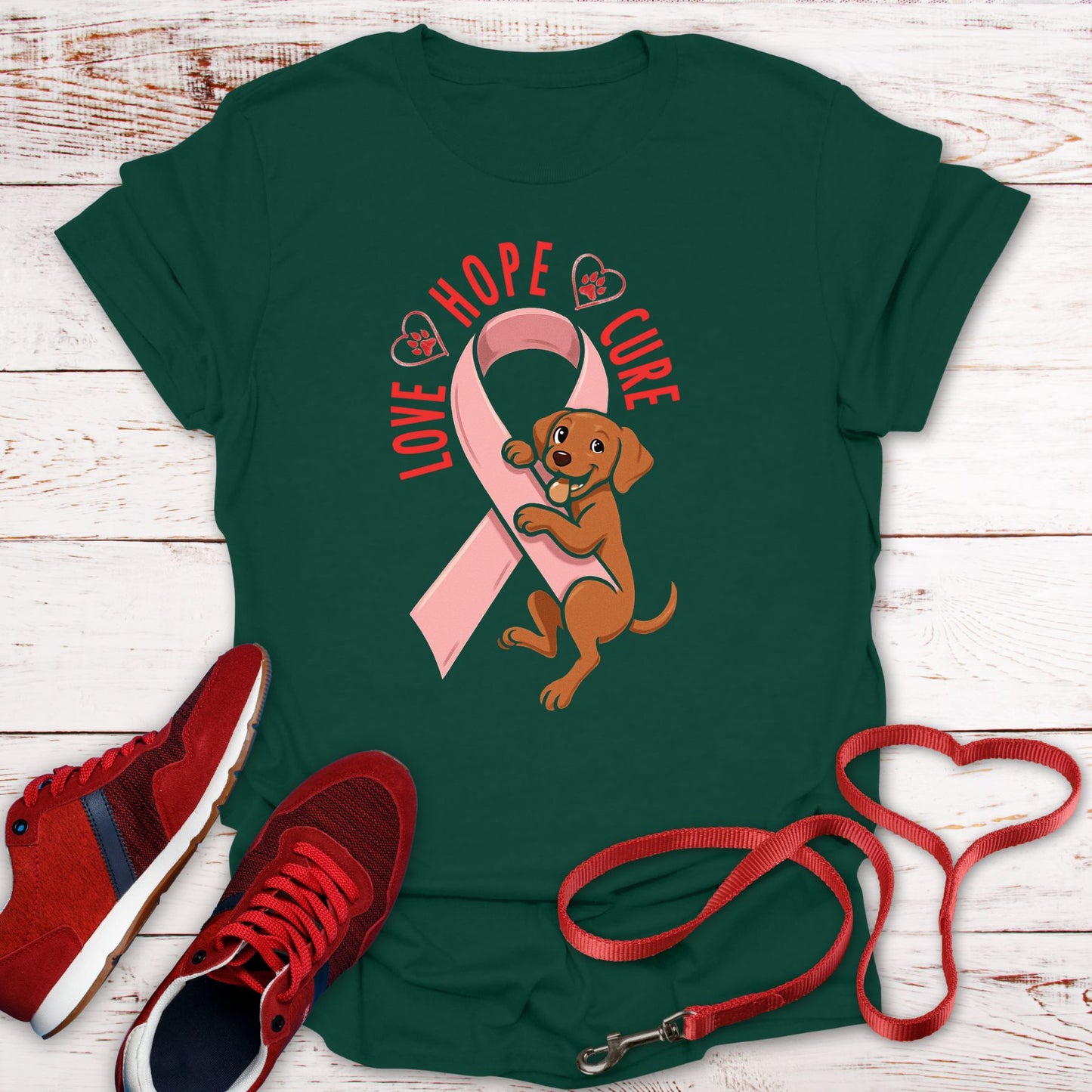 Hope, Love, and Vizsla Paws for the Cure