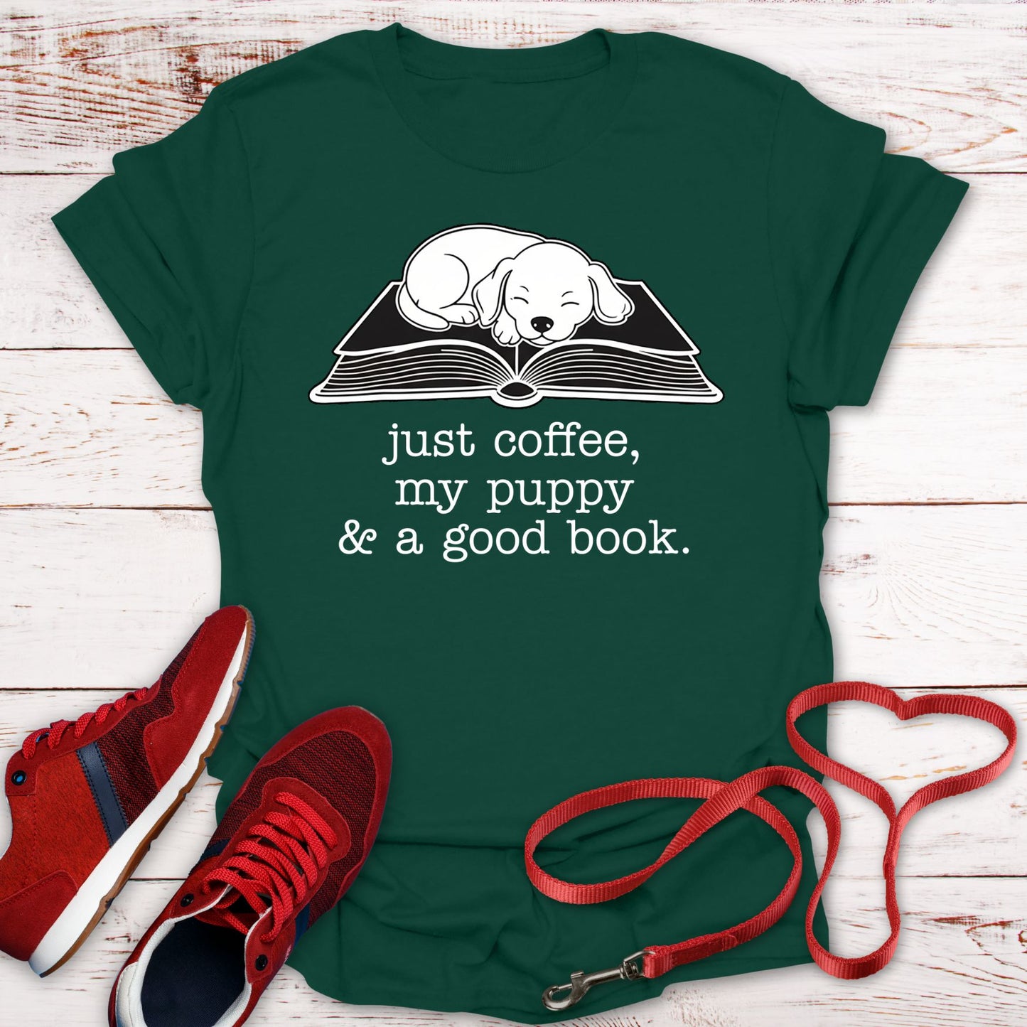 Coffee, My Puppy, and a Good Book