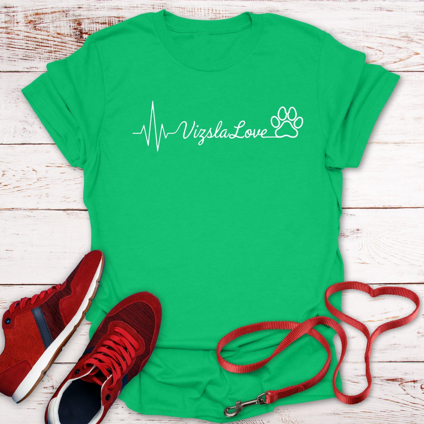My Heart Beats With Vizsla Love - T-Shirt