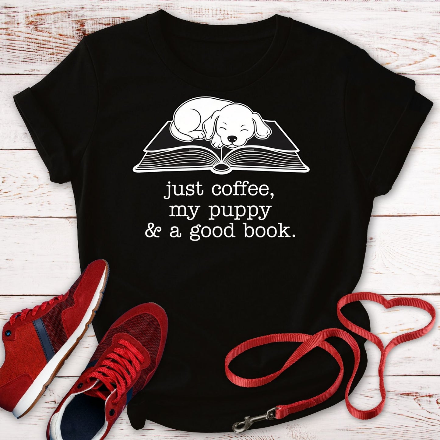 Coffee, My Puppy, and a Good Book