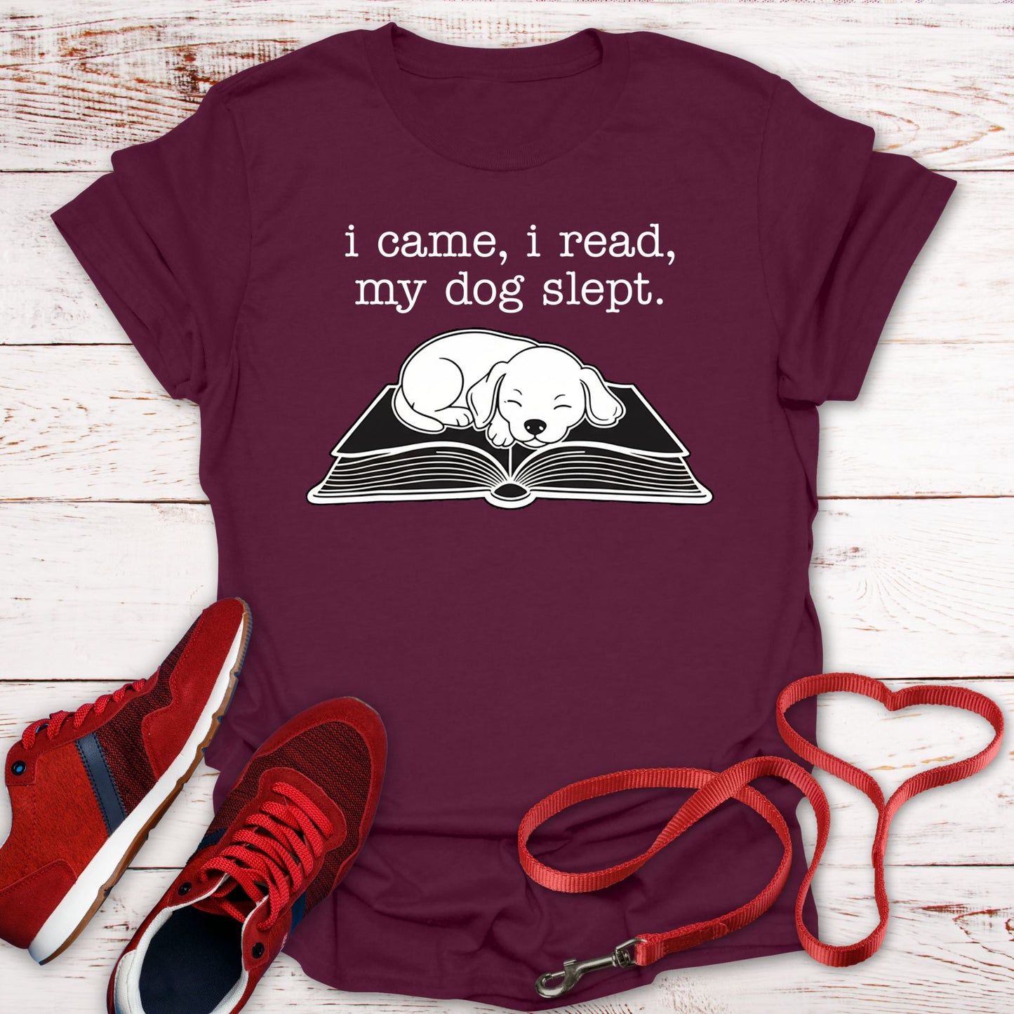 I Came, I Read, My Dog Slept Tee