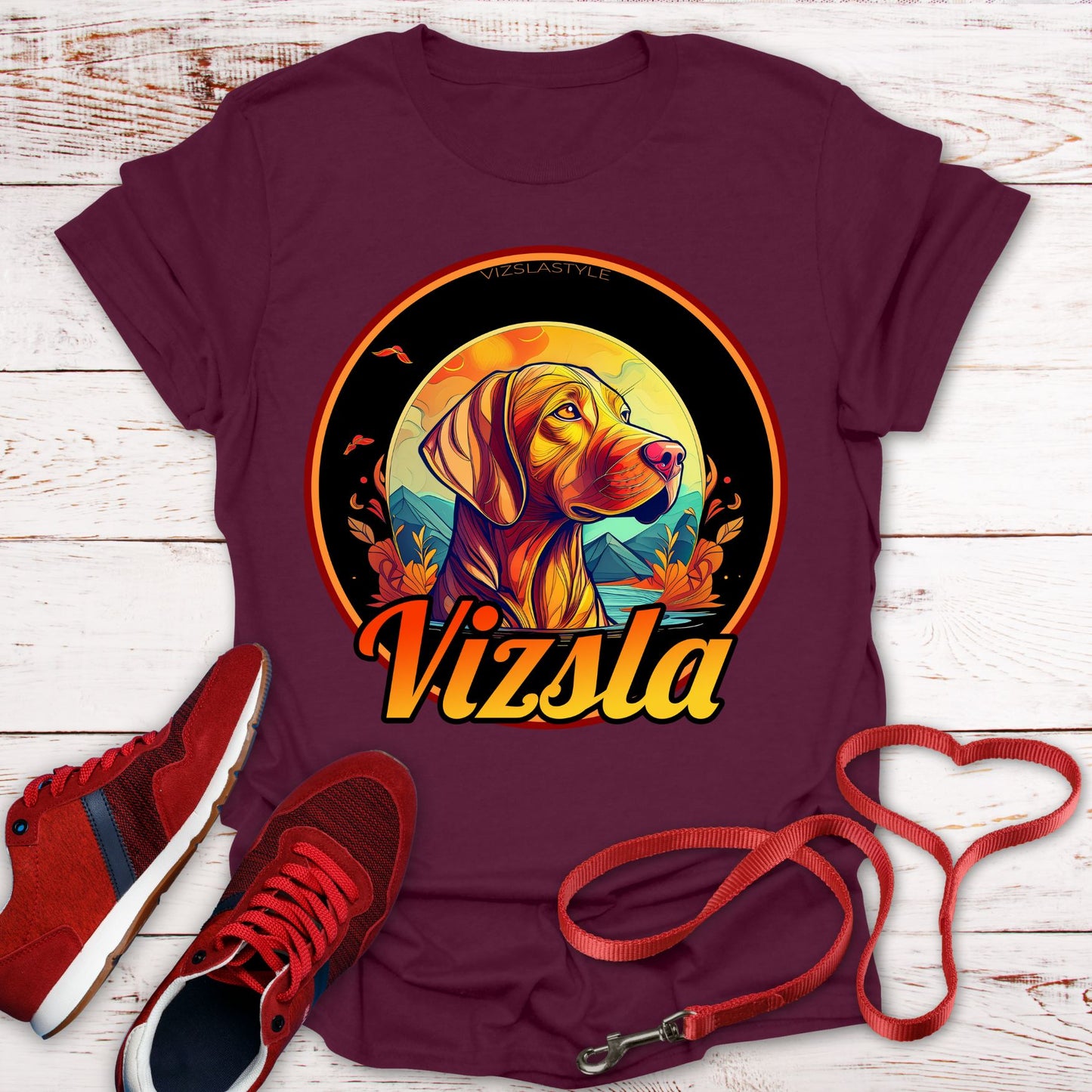 Vizsla: Majestic Fall Colors, Proud Mountain Dog
